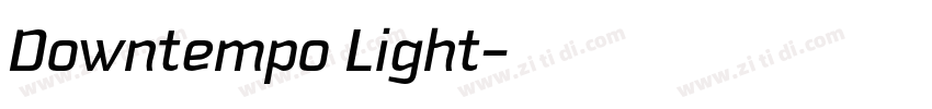 Downtempo Light字体转换